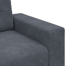 elskovssofa 180x77x82 cm fløjl mørkegrå