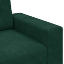 elskovssofa 180x77x82 cm fløjl mørkegrøn