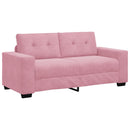 elskovssofa 180x77x82 cm fløjl lyserød