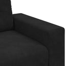 elskovssofa 180x77x82 cm fløjl sort