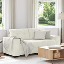 elskovssofa 180x77x82 cm fløjl cremefarvet