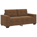 Tosæders sofa Brun 180 cm Faux Suede Læder