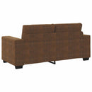 Tosæders sofa Brun 180 cm Faux Suede Læder