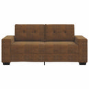 Tosæders sofa Brun 180 cm Faux Suede Læder