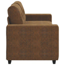 Tosæders sofa Brun 180 cm Faux Suede Læder