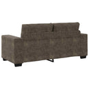 Tosæders sofa Mørkegrå 180 cm Faux Suede Læder