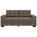 Tosæders sofa Mørkegrå 180 cm Faux Suede Læder