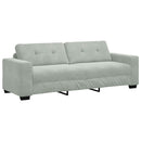 3-personers sofa lysegrå 220x78x80 cm fløjl