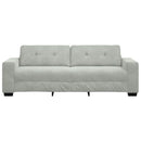 3-personers sofa lysegrå 220x78x80 cm fløjl