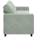 3-personers sofa lysegrå 220x78x80 cm fløjl
