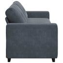 3-personers sofa mørkegrå 220x78x80 cm fløjl