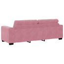 3-personers sofa Lyserød 220 cm Fløjl