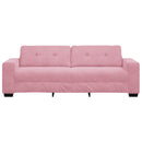 3-personers sofa Lyserød 220 cm Fløjl