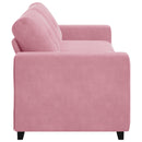 3-personers sofa Lyserød 220 cm Fløjl