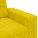 3-personers sofa Gul 220 cm Fløjl