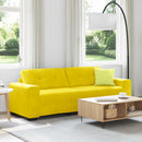 3-personers sofa Gul 220 cm Fløjl
