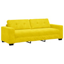 3-personers sofa Gul 220 cm Fløjl