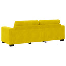 3-personers sofa Gul 220 cm Fløjl