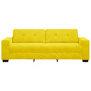 3-personers sofa Gul 220 cm Fløjl