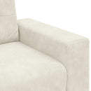 3-personers sofa Creme 220 cm Fløjl