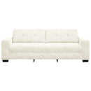3-personers sofa Creme 220 cm Fløjl
