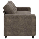 3-personers sofa Mørkegrå 220 cm Faux Suede Læder