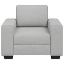sofastol 100x77x82 cm stof skygrå