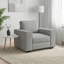 sofastol 100x77x82 cm stof skygrå