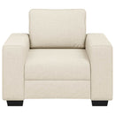 Sofa Stol Beige 100 cm Linned-blandet stof