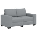 2-personers sofa 160x77x82 cm stof lysegrå
