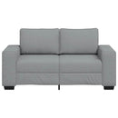 2-personers sofa 160x77x82 cm stof lysegrå