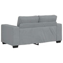 2-personers sofa 160x77x82 cm stof lysegrå