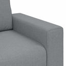 2-personers sofa 160x77x82 cm stof lysegrå