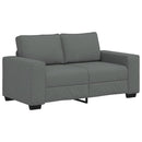 2-personers sofa 160x77x82 cm stof mørkegrå