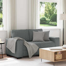 2-personers sofa 160x77x82 cm stof mørkegrå