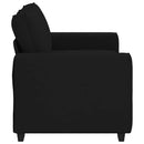 2-personers sofa 160x77x82 cm stof sort