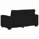 2-personers sofa 160x77x82 cm stof sort