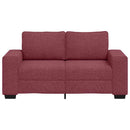 2-personers sofa 160x77x82 cm stof vinrød