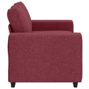 2-personers sofa 160x77x82 cm stof vinrød