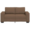 2-personers sofa 160x77x82 cm stof brun