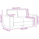 2-personers sofa 160x77x82 cm stof brun
