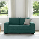 2-personers sofa 160x77x82 cm stof mørkegrøn