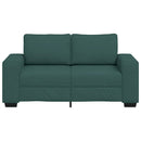 2-personers sofa 160x77x82 cm stof mørkegrøn