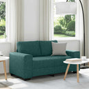 2-personers sofa 160x77x82 cm stof mørkegrøn