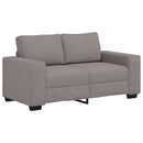 2-personers sofa 160x77x82 cm stof gråbrun