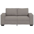 2-personers sofa 160x77x82 cm stof gråbrun