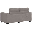 2-personers sofa 160x77x82 cm stof gråbrun