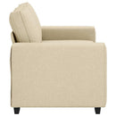 2-personers sofa 160x77x82 cm stof cremefarvet