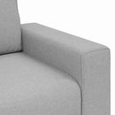 2-personers sofa 160x77x82 cm stof skygrå