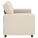 2-personers sofa Beige 160 cm Linned-blandet stof